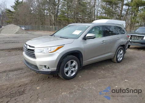 2014 Toyota Highlander Limited Platinum V6 from USA, damaged, VIN 5TDDKRFH5ES022285